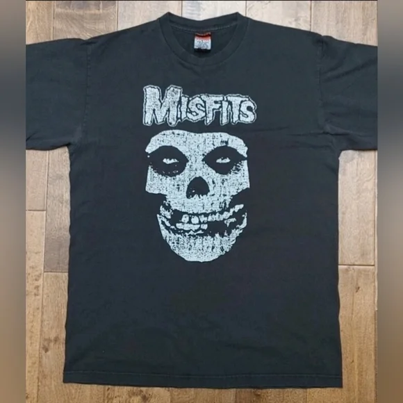 Vtg Y2K Stussy Misfits Crimson Ghost Print T-Shirt Size (L) - Picture 3 of 6